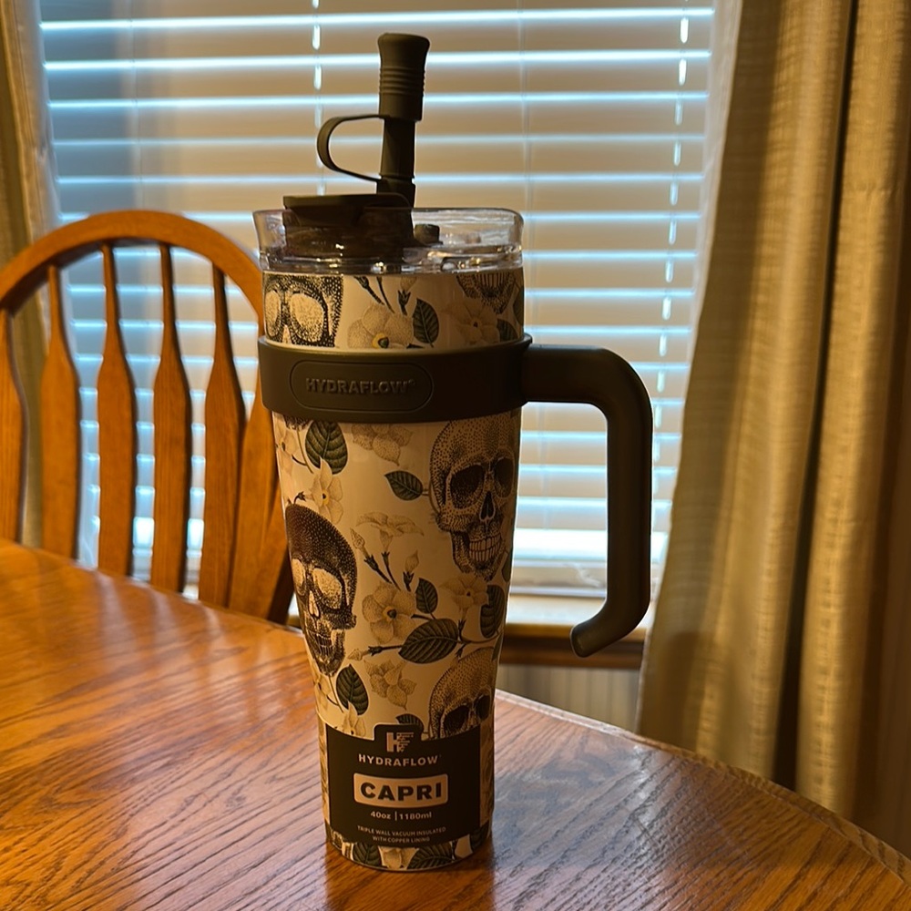 Hydraflow Capri Skull Print Tumbler